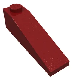Brick Sloped 18° 4 x 1 / Dark Red