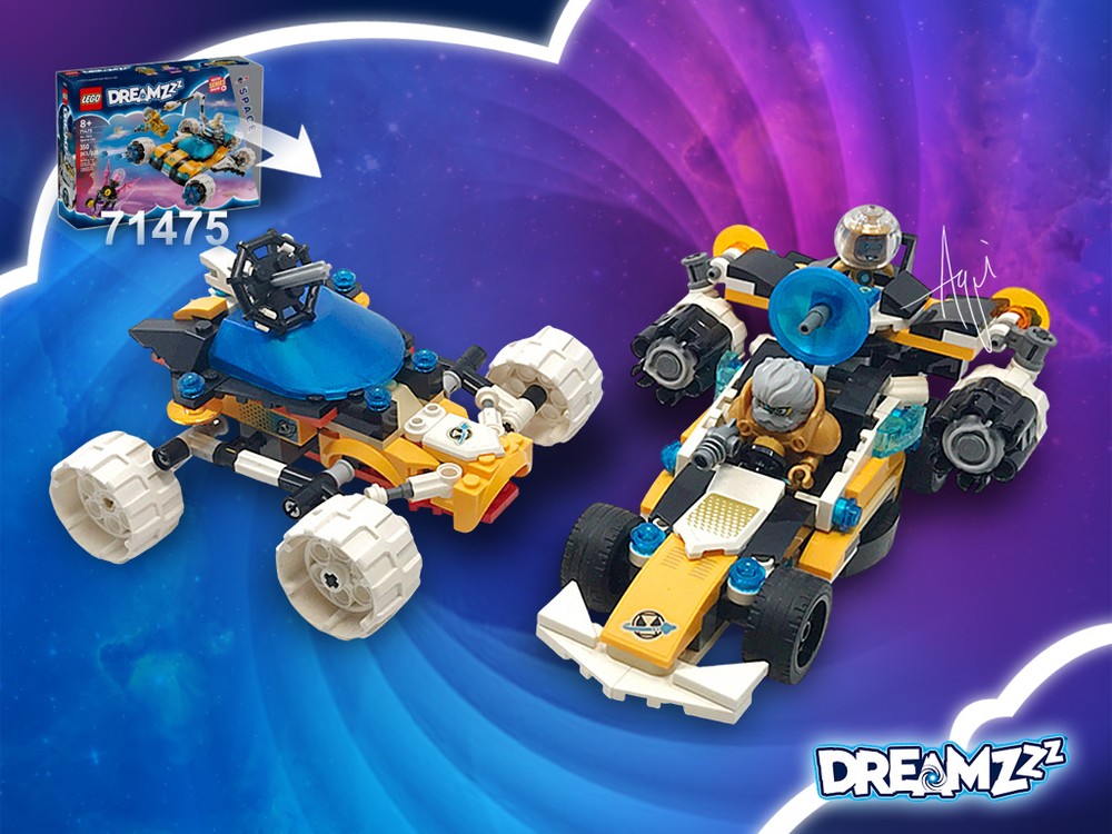 Lego 71475 Mr. Oz’s F1 and Off-Road Car