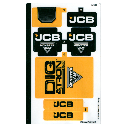 Lego Sticker Sheet for Set 42199-1 / [No Color/Any Color]