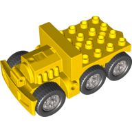 Lego Duplo Truck Base with Molded Engine 5 x 9 / Yellow
