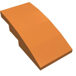 Brick Curved 4 x 2 No Studs / Medium Nougat