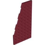 Lego Wedge Plate 6 x 12 Left / Dark Red