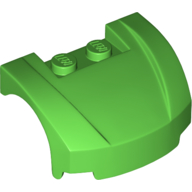 Lego Vehicle Body, Wheel Arch / Mudguard 3 x 4 x 1 2/3 Low Profile, Curved Front / Bright Green
