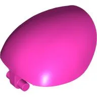 Large Figure Shoulder Cover, Armor, Round, Smooth with Bar / Dark Pink
