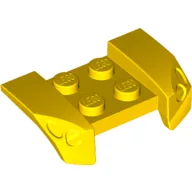 Mudguard 2 x 4 with Molded Headlights / Yellow