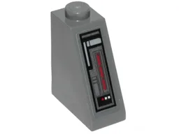 Slope 65 2 x 1 x 2 with SW Control Panel on Front Pattern (Sticker) - Set 75171