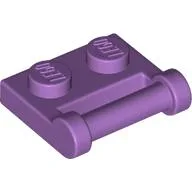 Plate Special 1 x 2 [Side Handle Closed Ends] / Medium Lavender