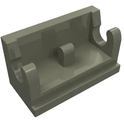 Hinge Brick 1 x 2 Base / Dark Gray