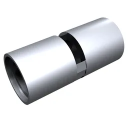 Technic Pin Connector Round [Slotted] / Metallic Silver