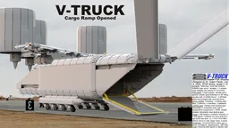 V-TRUCK Foldable VTOL Dropship