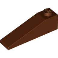 Brick Sloped 18° 4 x 1 / Reddish Brown
