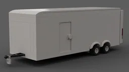 Minifig-Scale Car Trailer for 8-Stud-Wide Cars