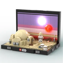 Binary Sunset from A New Hope Diorama