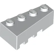 Brick Wedged, Angled 4 x 2 Right / White