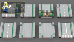 Microscale Road Modules 8x8