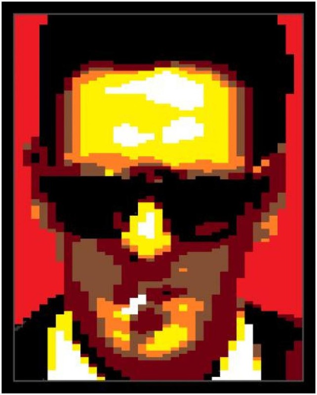 Lego MR BLONDE (RESERVOIR DOGS CHARACTER) CELEBRITY PORTRAIT