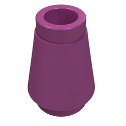 Cone 1 x 1 [Top Groove] / Magenta