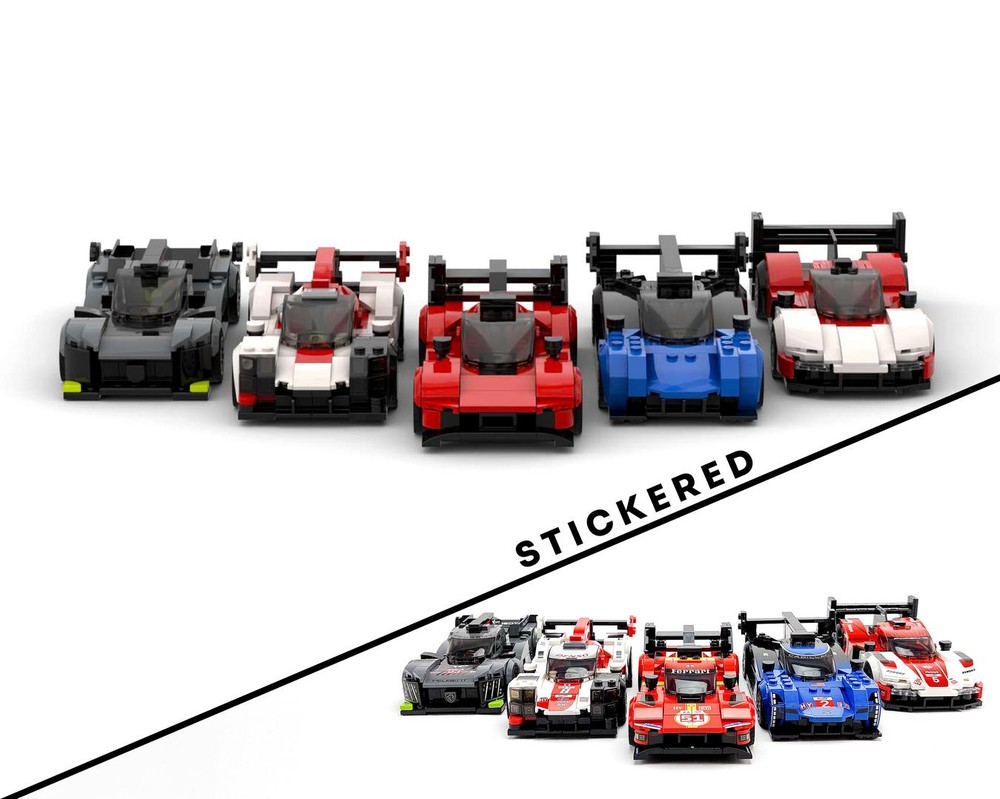 Lego Le Mans Ultimate Hypercar bundle (Porsche 963, Peugeot 9X8, Toyota GR010, Ferrari 499p, Cadillac V-Series.R)