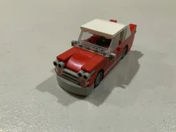 Red vintage car