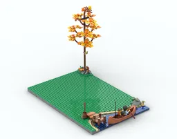Compact Display for set 21338 A-frame Cabin
