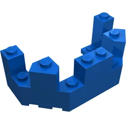 Castle Turret Top 4 x 8 x 2 1/3 / Blue