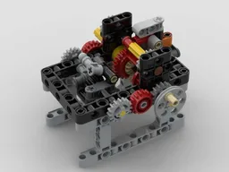Lego Technic Two-Way to One-Way Rotation Converter Gearbox