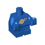 Lego Baby / Toddler Body with Fixed Arms with Classic Space Logo print / Blue