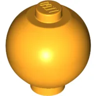 Brick Round 2 x 2 Sphere with Stud [Plain] / Bright Light Orange