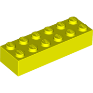 Lego Brick 2 x 6 / Vibrant Yellow