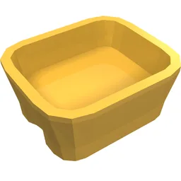 Equipment Dish Rectangular [Kitchen Implements Kit] / Bright Light Orange