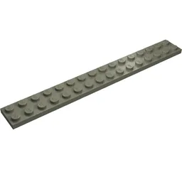 Plate 2 x 16 / Dark Gray