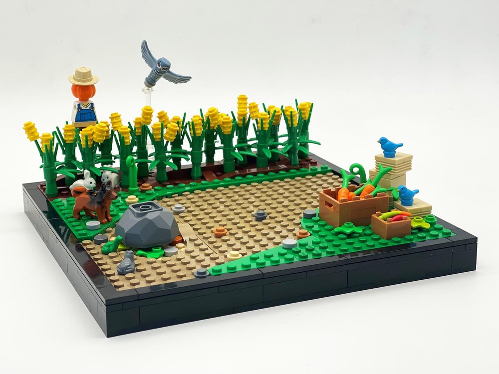 Lego Cornfield Diorama