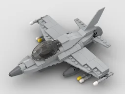 F-16 Fighting Falcon Fighter Aircraft - Lego City Scale
