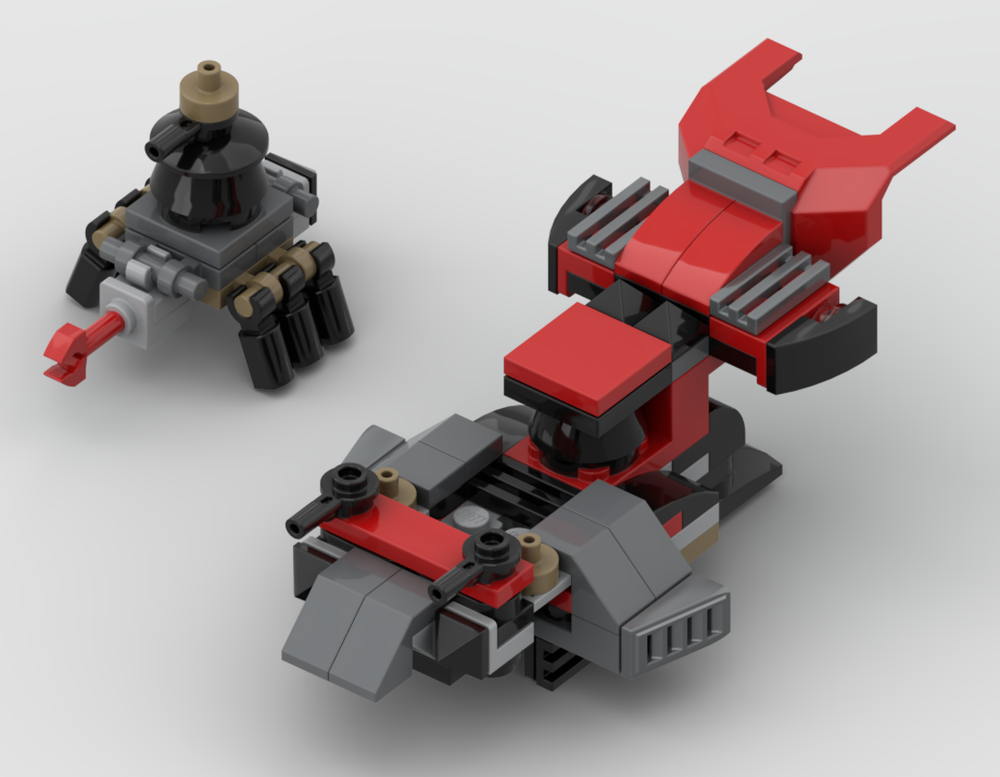 Lego 75411 D Maul Starfighter Microfighter with Ant Droid (Alternate Build)
