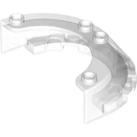 Windscreen 4 x 6 x 1 Round / Trans-Clear