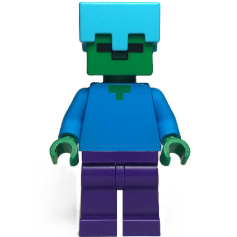 Lego Zombie, Medium Azure Helmet