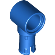 Lego Technic Pin Connector Hub with 1 Pin with Friction Ridges Lengthwise / Blue