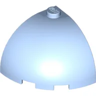 Brick Round Corner 3 x 3 x 2 Dome Top / Bright Light Blue