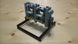 Lego pneumatic engin i4 from lego fake engine