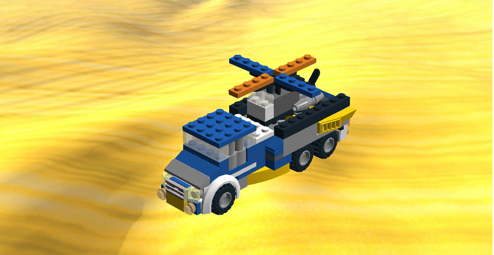 Lego 5765 pick-up truck and gyrocopter