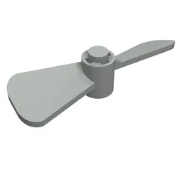 Propeller 2 Blade Twisted / Light Gray