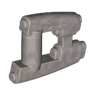 Weapon Gun / Blaster Small / Flat Silver