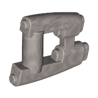 Lego Weapon Gun / Blaster Small / Flat Silver