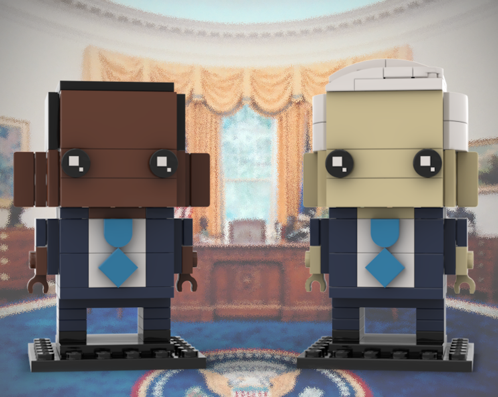 Lego Barack Obama & Joe Biden Brickheadz