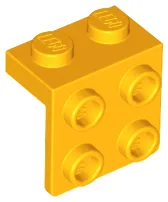 Bracket 1 x 2 - 2 x 2 / Bright Light Orange