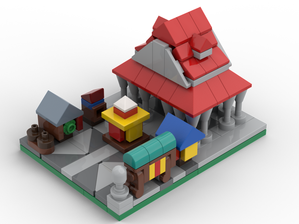 Lego Anno 1602 A.D. Marketplace (Scale3)