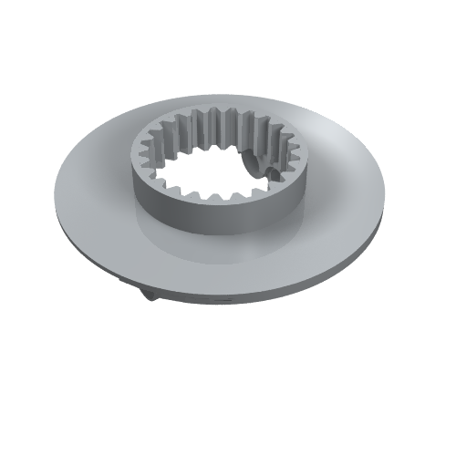 Lego Technic Turntable Large Type 2 Base, 24 Tooth / Light Bluish Gray