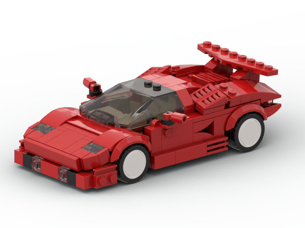 Lego 1989 Lamborghini Countach - 8 stud wide