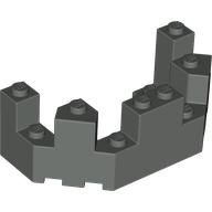Lego Castle Turret Top 4 x 8 x 2 1/3 / Dark Gray
