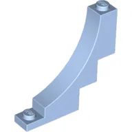 Brick Curved 1 x 5 x 4 Inverted / Bright Light Blue